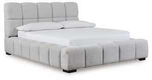 Grendusk - Upholstered Bed Gray