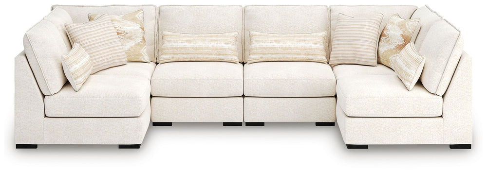Donelson Creek - Sectional White 5 Pc. Sectional