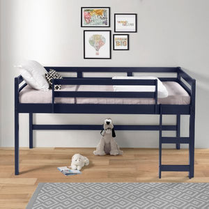 Lara - Loft Bed Blue Twin
