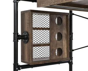 Endang - Writing Desk - Weathered Oak & Black