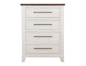 Stoa - 4 Drawer Chest - White / Brown