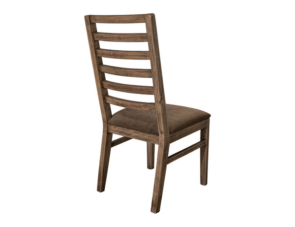 Balam - Upholstered Seat Wooden Chair (Set of 2) - Almond / Barrel Brown