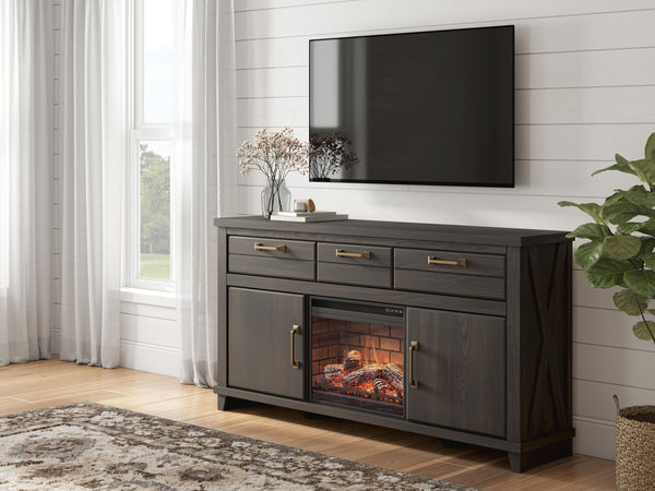 Brazen Valley - TV Stand With Fireplace Option