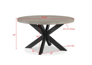 Stevens - 5 Piece Dining Room Set - Charcoal / Gray