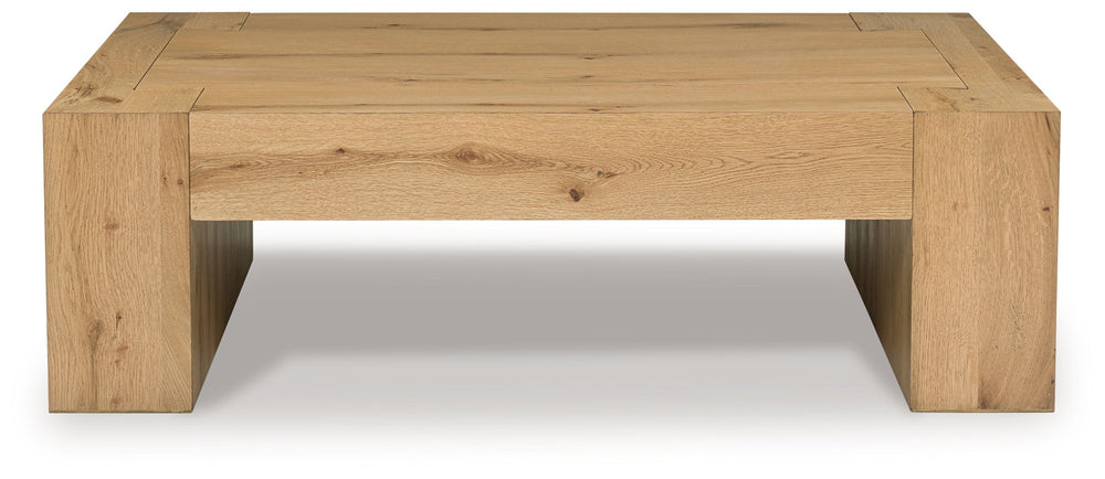 Bracken - Rectangular Cocktail Table - Light Brown