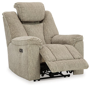 Hindmarsh - Stone - Power Recliner/ Adj Headrest