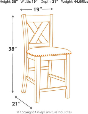 Caitbrook - Rectangular Counter Table Set