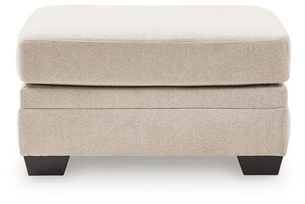 Mandi Point - Oversized Accent Ottoman - Marble