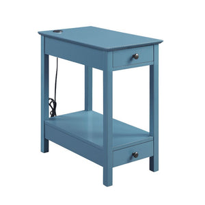 Byzad - Accent Table (USB Charging Dock) Teal