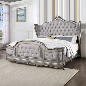 Ariadne - Bed Antique Platinum Queen