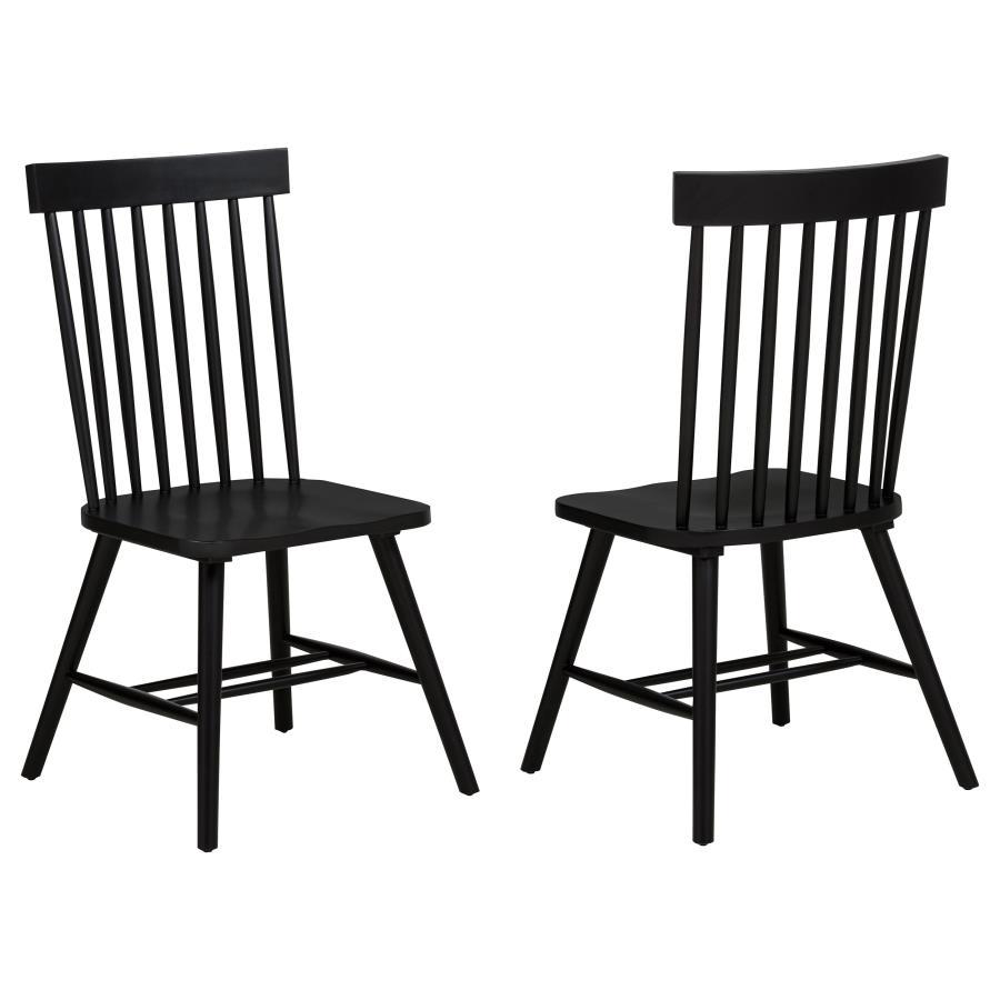 Andrews - Windsor Spindle Back Dining Side Chair (Set of 2) Light Brown