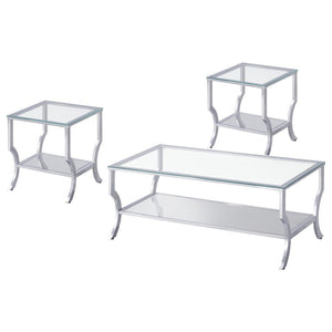 Saide - Glass Top Coffee And End Table Set