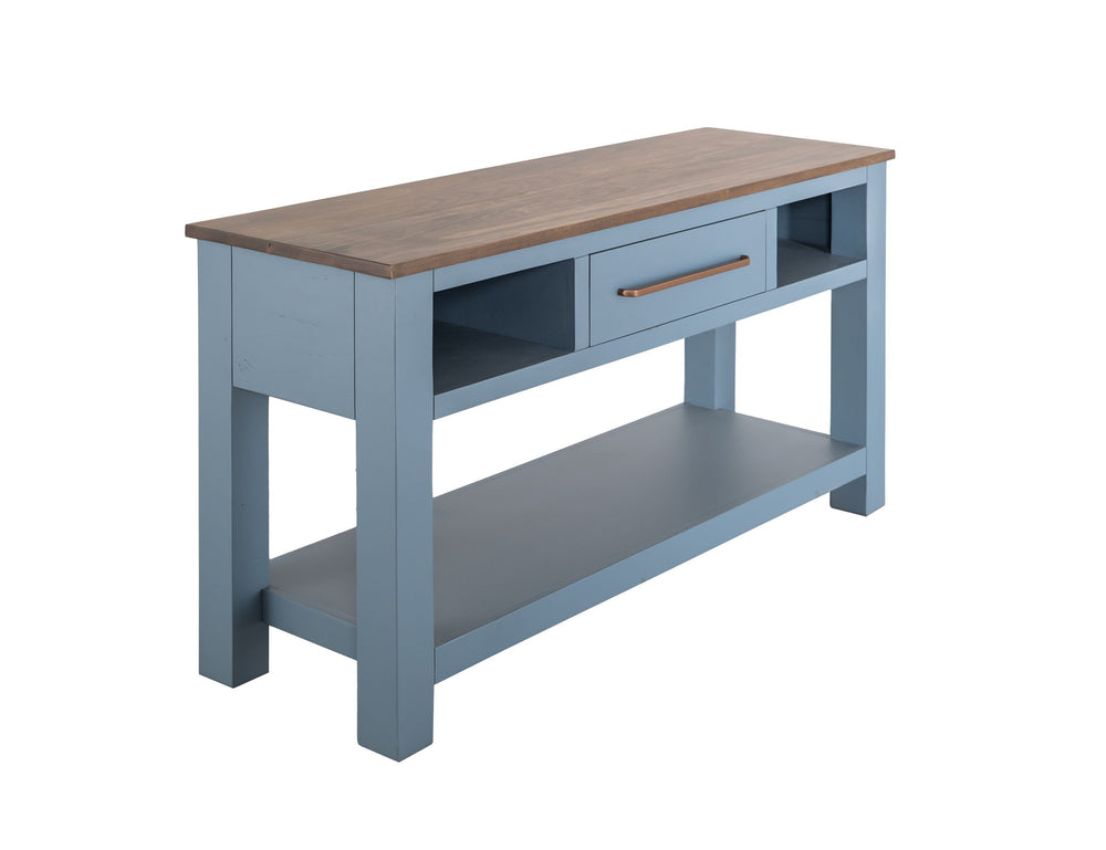 Alban - 1 Drawer Sofa Table Light Blue