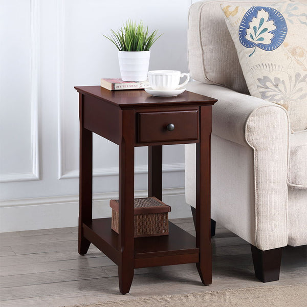 Bertie - Accent Table Dark Red