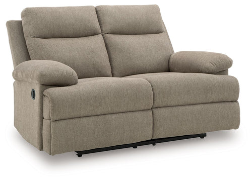 Side-Swipe - Reclining Loveseat Beige