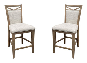 Americana Modern Dining - Upholstered Counter Chair (Set of 2) - Cotton