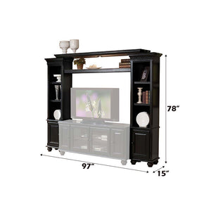 Ferla - Wood Entertainment Center - Black