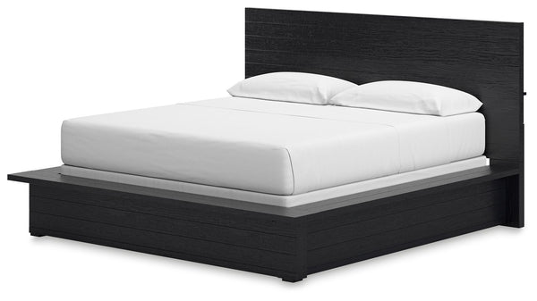 Londer - California King Panel Bed - Black