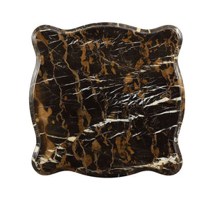 Forsythia - End Table - Marble Top & Walnut