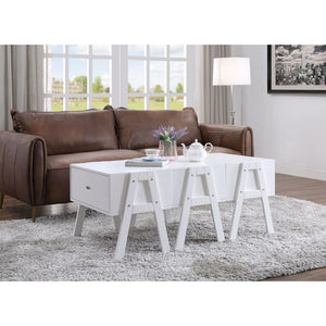 Lonny - Coffee Table (Convertible) White