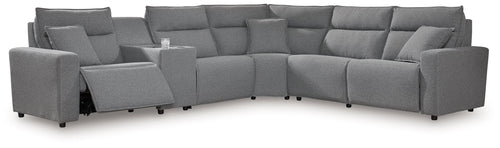 ModMax II - Salt And Pepper - Reclining Sectional Gray