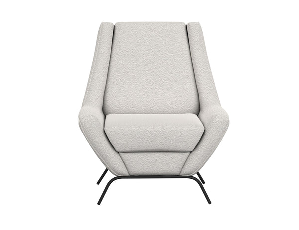 Tyne - Fabric Arm Chair - Light Cream