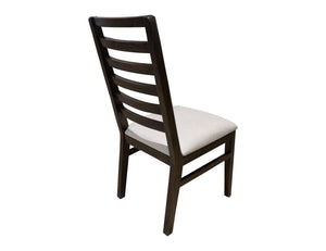 Balam - Upholstered Seat Wooden Chair (Set of 2) - Oil Black