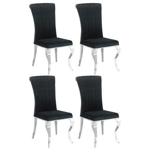 Betty - Upholstered Side Chairs (Set of 4) Black