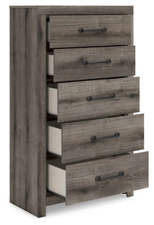 Graystorm - Brown Gray - Five Drawer Chest