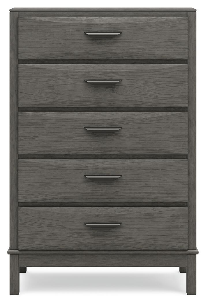 Mazing - Five Drawer Chest - Gray