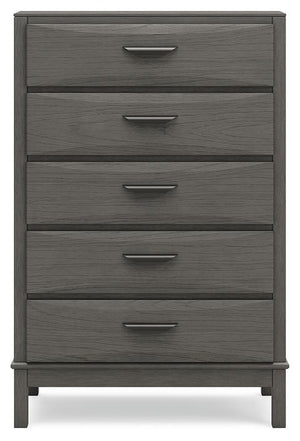 Mazing - Five Drawer Chest - Gray