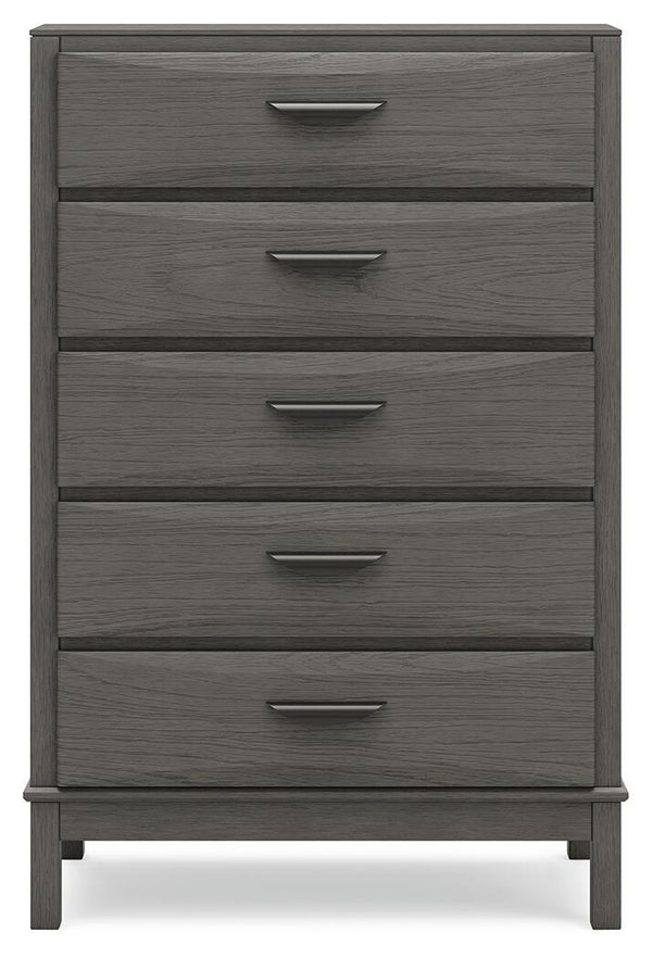 Mazing - Five Drawer Chest - Gray