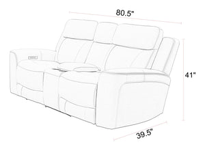 Calgary - Power Reclining Console Loveseat