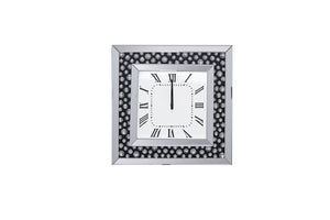 Nysa - Wall Clock - Mirrored & Faux Crystals