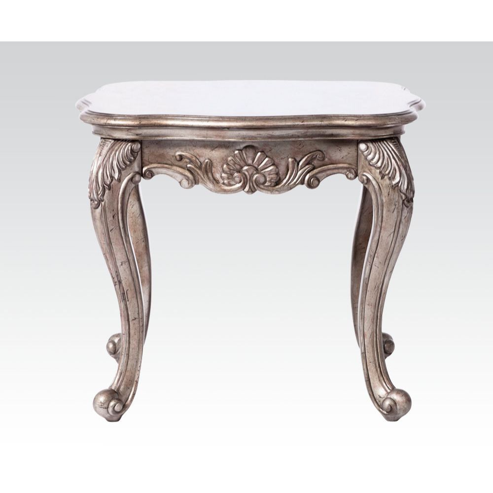 Chantelle - End Table Antique Platinum