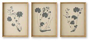 Huddwick - Wall Art Set (Set of 3) - Linen / Black