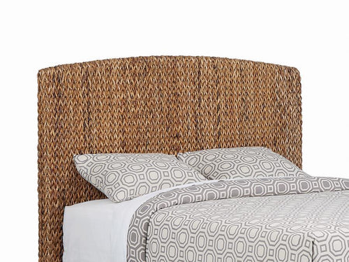 Laughton - Woven Banana Leaf Headboard Light Brown