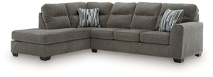 Olten - Sectional Dark Gray 2 Pc. Left Arm Facing Corner Chaise Sectional