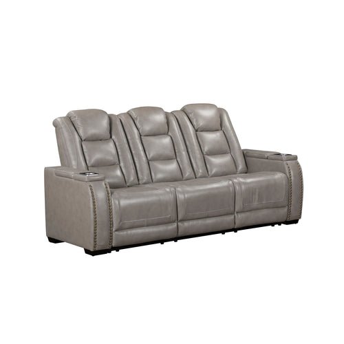 Breckenridge II - Reclining Sofa Gray Power Reclining