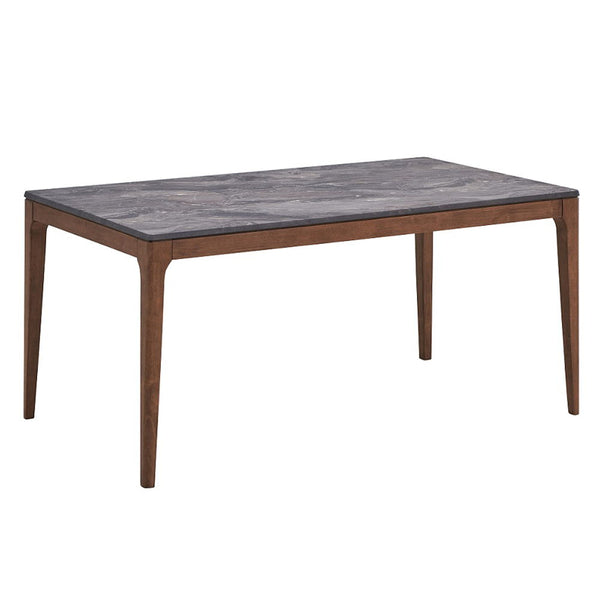 Bevis - Dining Table - Engineered Stone Top & Walnut
