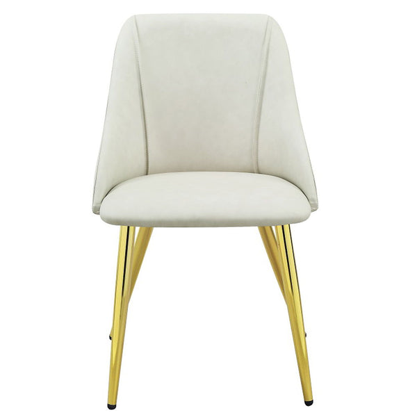 Gaines - Side Chair (Set of 2) - White Synthetic Leather
