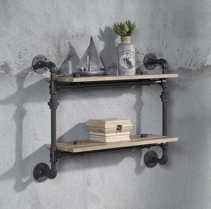 Brantley - Wall Shelf Oak 2 Shelves