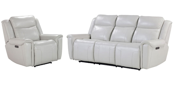 Atlantis - Reclining Sofa Set White 2 Pc. Sofa, Recliner