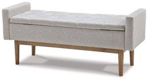 Briarson - Storage Bench - Beige / Brown