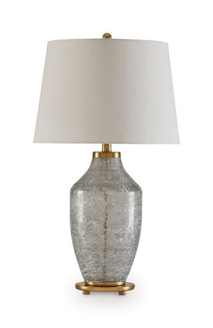 Abbriel - Glass Table Lamp - Antique Green