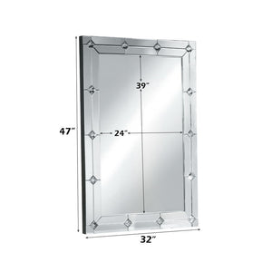 Hessa - Accent Mirror - Mirrored & Faux Rhinestones