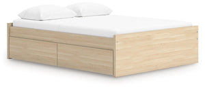 Onita - Platform Bed Light Brown Queen
