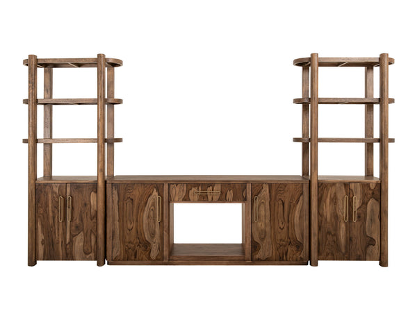 Balam - Pier With 2 Door And 3 Shelf - Light Brown