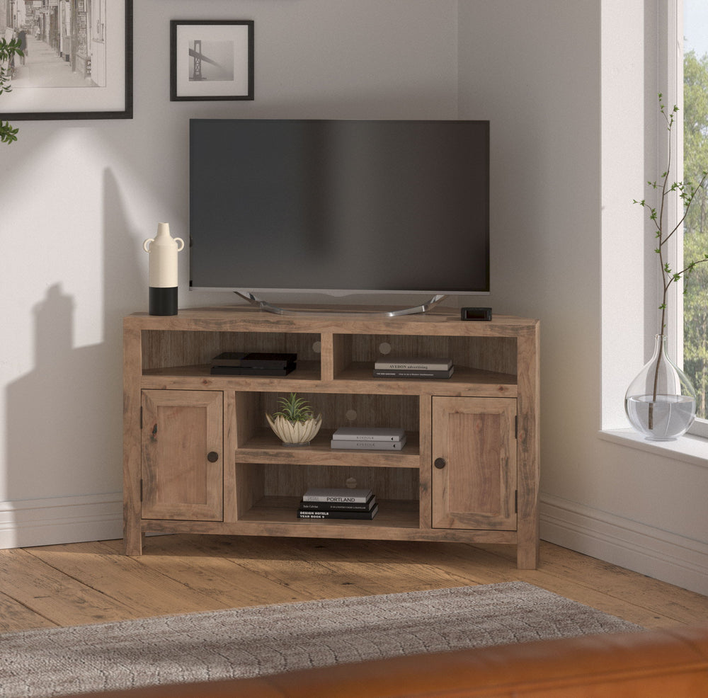 Joshua Creek - 52" Corner TV Stand - Barnwood