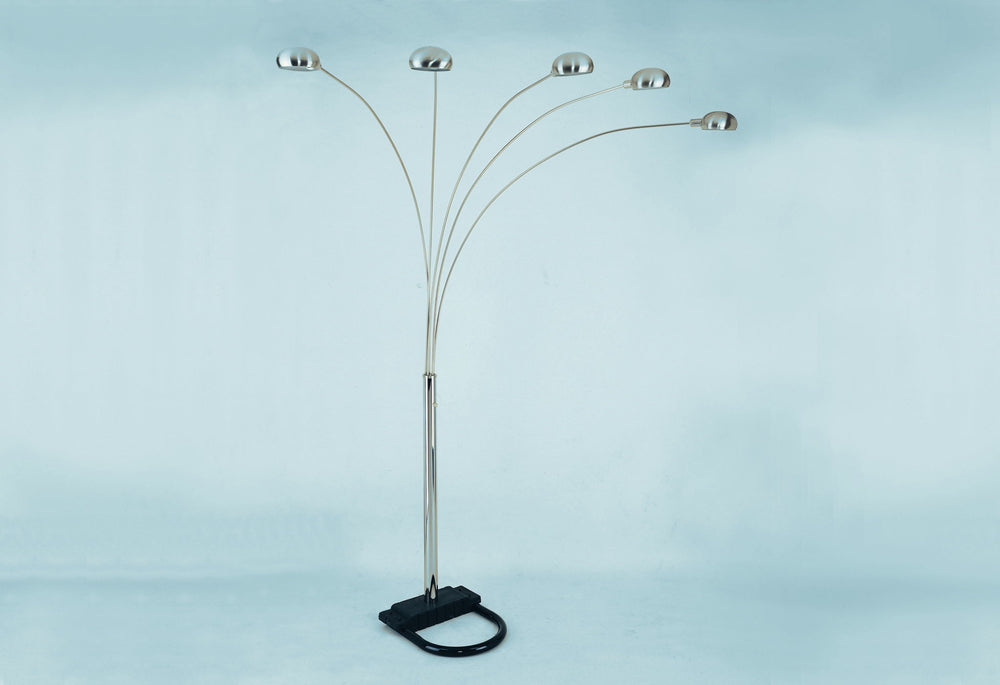 Peacock - Shade Floor Lamp - Pewter
